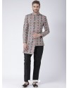 Multi Colour Readymade Designer Indo Western Sherwani