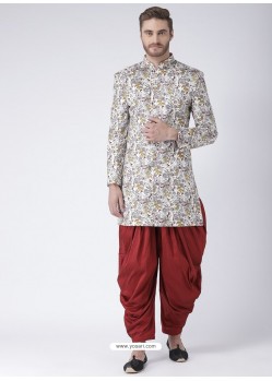 Multi Colour Readymade Designer Indo Western Sherwani