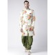 Off White Readymade Designer Indo Western Sherwani