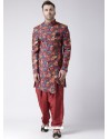 Multi Colour Readymade Designer Indo Western Sherwani