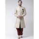 Off White Readymade Designer Indo Western Sherwani