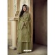 Olive Green Readymade Designer Faux Georgette Party Wear Palazzo Salwar Suit