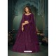 Purple Heavy Embroidered Designer Net Wedding Lehenga Choli