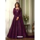 Purple Latest Real Georgette Designer Wedding Anarkali Suit