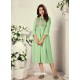 Sea Green Designer Readymade Party Wear Rayon Kurti