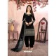 Black Heavy Designer Party Wear Art Silk Punjabi Patiala Suit