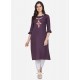 Purple Latest Designer Readymade Party Wear Kurti