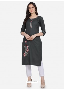 Black Latest Designer Readymade Party Wear Kurti