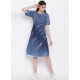 Blue Latest Designer Readymade Party Wear Kurti