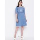 Blue Latest Designer Readymade Party Wear Kurti