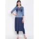 Blue Latest Designer Readymade Party Wear Kurti