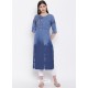 Dark Blue Latest Designer Readymade Party Wear Kurti