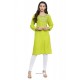 Green Latest Designer Readymade Party Wear Kurti