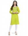 Green Latest Designer Readymade Party Wear Kurti