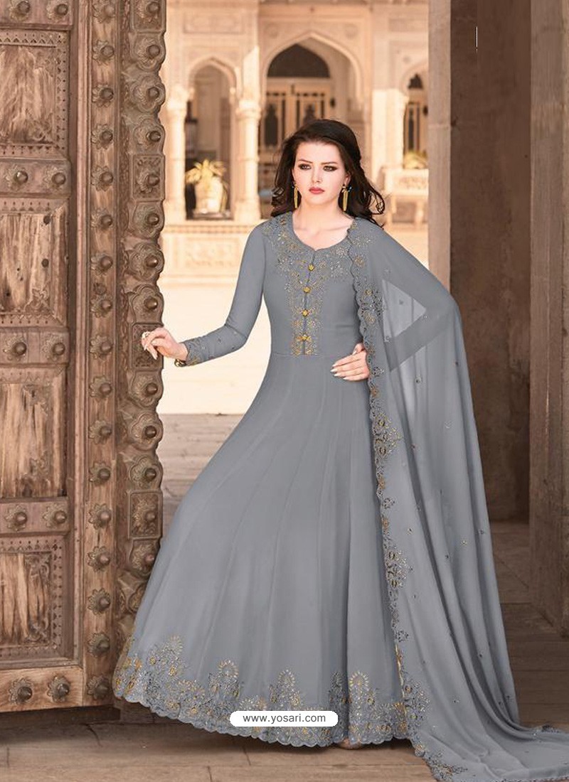 Bollywood stylish designer velvet anarkali gown suits pakistani wedding  party wear heavy embroidery worked ready made anarkali dress | Classy Missy  by Gur