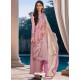Mauve Designer Cotton Silk Palazzo Salwar Suit