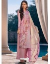 Mauve Designer Cotton Silk Palazzo Salwar Suit