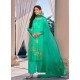 Jade Green Designer Cotton Silk Palazzo Salwar Suit