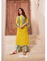 Corn Designer Readymade Party Wear Kurti With Palazzo