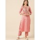 Pink Designer Readymade Party Wear Kurti With Palazzo