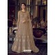 Beige Stunning Indo Western Designer Wedding Anarkali Suit