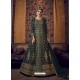 Navy Blue Stunning Indo Western Designer Wedding Anarkali Suit