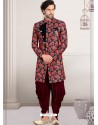 Multi Colour Readymade Designer Indo Western Sherwani