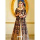 Black Latest Velvet Designer Wedding Anarkali Suit