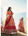 Multi Colour Heavy Embroidered Designer Bridal Lehenga Choli