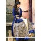 Sensible Crepe Silk Blue Zari Work Designer Lehenga Choli