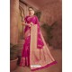 Rani Dazzling Designer Party Wear Banarasi Silk Sari