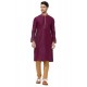 Deep Wine Readymade Designer Party Wear Kurta Pajama For Men