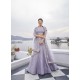 Mauve Latest Designer Wedding Wear Heavy Silk Lehenga Choli