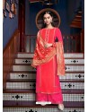 Dark Peach Latest Designer Heavy Wedding Wear Suit