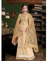 Gold Latest Designer Heavy Wedding Wear Suit