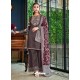 Coffee Latest Designer Heavy Wedding Wear Suit