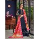 Navy Blue Latest Designer Heavy Wedding Wear Suit