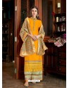 Yellow Latest Designer Heavy Wedding Wear Suit