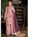 Pink Latest Designer Heavy Wedding Wear Suit