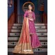 Medium Violet Latest Designer Heavy Wedding Wear Suit