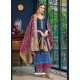 Navy Blue Latest Designer Heavy Wedding Wear Suit