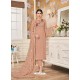 Light Orange Latest Heavy Designer Wedding Wear Suit