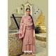 Dusty Pink Latest Heavy Designer Wedding Wear Suit