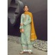 Sea Green Latest Heavy Designer Wedding Wear Suit