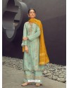 Sea Green Latest Heavy Designer Wedding Wear Suit