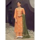 Orange Latest Heavy Designer Wedding Wear Suit