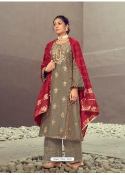 Light Brown Latest Heavy Designer Wedding Wear Suit