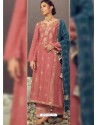 Light Red Latest Heavy Designer Wedding Wear Suit