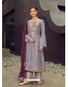 Mauve Latest Heavy Designer Wedding Wear Suit