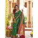 Forest Green Party Wear Wear Designer Soft Silk Sari